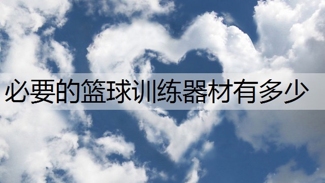 必要的篮球训练器材有多少